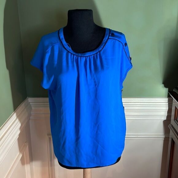 Vince Camuto royal blue black design Small - Picture 1 of 8